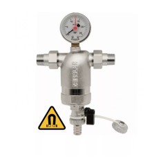 Фильтр с манометром и магнитной вставкой ZEISSLER (300 мкм ) НР-НР 3/4" ZSf.306.0105N (ЗЕИССЛЕР)