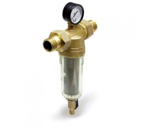Фильтр Tim 3/4 тонкой очистки промывной с манометром, для холодной воды JH-2002 (ТИМ)