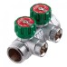 Коллектор Far (FK 3821 134) 1 ВР(г) х 2 выхода 3/4 НР(ш) ЕК х 1 НР(ш) регулируeмый (ФАР)