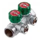 Коллектор Far (FK 3821 134) 1 ВР(г) х 2 выхода 3/4 НР(ш) ЕК х 1 НР(ш) регулируeмый (ФАР)