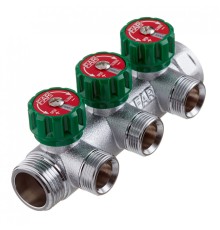 Коллектор Far (FK 3822 134) 1 ВР(г) х 3 выхода 3/4 НР(ш) ЕК х 1 НР(ш) регулируeмый (ФАР)