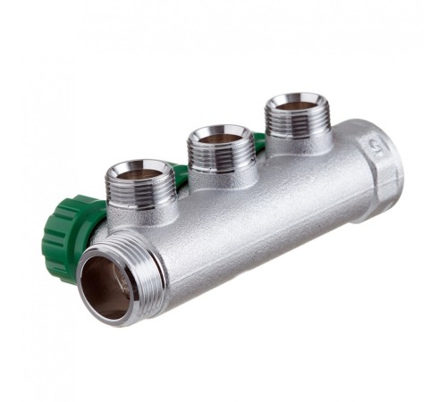 Коллектор Far (FK 3822 134) 1 ВР(г) х 3 выхода 3/4 НР(ш) ЕК х 1 НР(ш) регулируeмый (ФАР) Коллектор Far (FK 3822 134) 1 ВР(г) х 3 выхода 3/4 НР(ш) ЕК х 1 НР(ш) регулируeмый (ФАР)