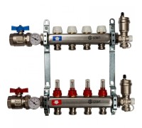 Коллекторная группа в сборе из нержавеющей стали с расходомерами на 4 выхода STOUT