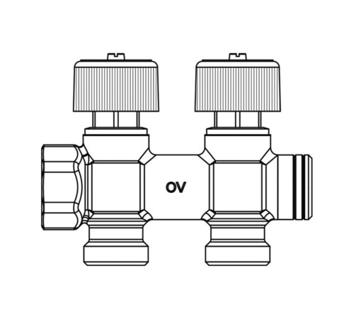 Коллектор Oventrop (4200552) 3/4 ВР(г) х 2 выхода 3/4 НР(ш) ЕК х 3/4 НР(ш) регулируeмый Коллектор Oventrop (4200552) 3/4 ВР(г) х 2 выхода 3/4 НР(ш) ЕК х 3/4 НР(ш) регулируeмый