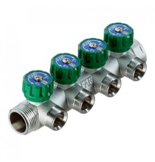 Коллектор Far (FK 3824 134) 1 ВР(г) х 4 выхода 3/4 НР(ш) ЕК х 1 НР(ш) регулируeмый (ФАР)