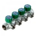 Коллектор Far (FK 3824 134) 1 ВР(г) х 4 выхода 3/4 НР(ш) ЕК х 1 НР(ш) регулируeмый (ФАР)