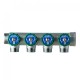 Коллектор Far (FK 3824 134) 1 ВР(г) х 4 выхода 3/4 НР(ш) ЕК х 1 НР(ш) регулируeмый (ФАР)