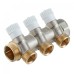 Коллектор распределительный Stout (SMB 6851 013403) 1 ВР(г) х 3 выхода 3/4 НР(ш) ЕК х 1 НР(ш) регулируeмый
