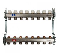 Коллектор STOUT SMS 0922 000008 на 8 выходов, из нержавеющей стали без расходомеров