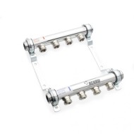 Коллекторная группа REHAU HLV на 2 выхода (РЕХАУ - 11102021001)1"x3/4"ЕК из нержавеющей стали
