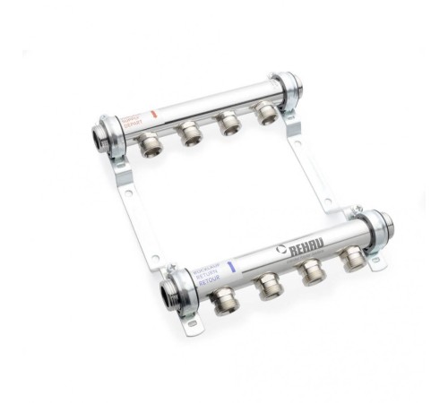 Коллекторная группа REHAU HLV на 8 выходов (РЕХАУ - 11102121001)1"x3/4"ЕК из нержавеющей стали Коллекторная группа REHAU HLV на 8 выходов (РЕХАУ - 11102121001)1"x3/4"ЕК из нержавеющей стали