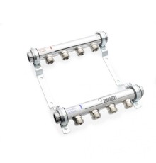 Коллекторная группа REHAU HLV на 10 выходов (РЕХАУ - 11102161001)1"x3/4"ЕК из нержавеющей стали