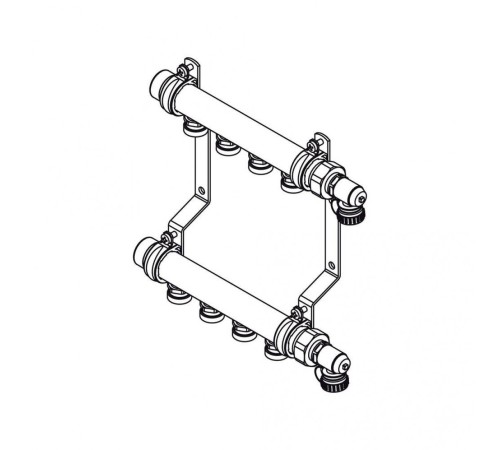 Коллекторная группа REHAU HLV на 10 выходов (РЕХАУ - 11102161001)1"x3/4"ЕК из нержавеющей стали Коллекторная группа REHAU HLV на 10 выходов (РЕХАУ - 11102161001)1"x3/4"ЕК из нержавеющей стали