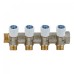 Коллектор Stout (SMB 6851 341204) 3/4 ВР(г) х 4 выхода 1/2 НР(ш) х 3/4 НР(ш) регулируeмый