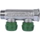 Коллектор регулирующий распределительный 3/4" с 2 отводами 1/2" STOUT