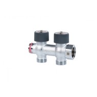 Коллектор REHAU (РЕХАУ - 11316443001)регулирующий, распределительный G3/4" с 2 отводами G 3/4"
