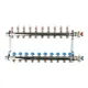Коллекторная группа REHAU HKV-D на 10 выходов (РЕХАУ - 12081011002)1"x3/4"ЕК из нержавеющей стали с регулирующими и термостатическими вентилями и расходомерами