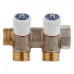 Коллектор распределительный Stout (SMB 6851 343402) 3/4 ВР(г) х 2 выхода 3/4(ЕК) х 3/4 НР(ш) регулирующий