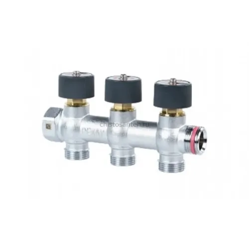 Коллектор REHAU (РЕХАУ - 11316453001)регулирующий, распределительный G3/4" с 3 отводами G 3/4"