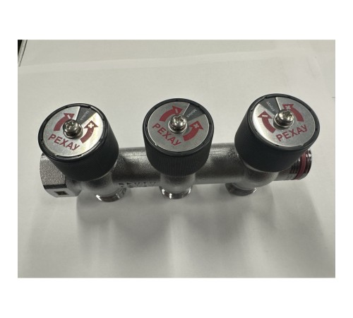 Коллектор REHAU (РЕХАУ - 11316453001)регулирующий, распределительный G3/4" с 3 отводами G 3/4" Коллектор REHAU (РЕХАУ - 11316453001)регулирующий, распределительный G3/4" с 3 отводами G 3/4"
