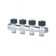 Коллектор REHAU (РЕХАУ - 11316473001)регулирующий, распределительный G3/4" с 4 отводами G 3/4"