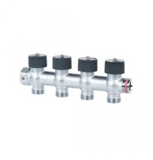Коллектор REHAU (РЕХАУ - 11316473001)регулирующий, распределительный G3/4" с 4 отводами G 3/4"