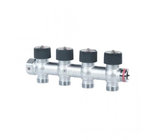 Коллектор REHAU (РЕХАУ - 11316473001)регулирующий, распределительный G3/4" с 4 отводами G 3/4" Коллектор REHAU (РЕХАУ - 11316473001)регулирующий, распределительный G3/4" с 4 отводами G 3/4"