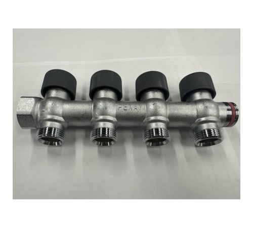 Коллектор REHAU (РЕХАУ - 11316473001)регулирующий, распределительный G3/4" с 4 отводами G 3/4" Коллектор REHAU (РЕХАУ - 11316473001)регулирующий, распределительный G3/4" с 4 отводами G 3/4"