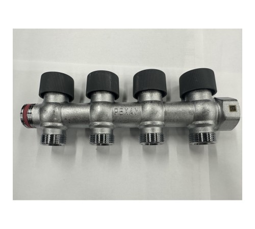 Коллектор REHAU (РЕХАУ - 11316473001)регулирующий, распределительный G3/4" с 4 отводами G 3/4" Коллектор REHAU (РЕХАУ - 11316473001)регулирующий, распределительный G3/4" с 4 отводами G 3/4"