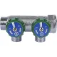 Коллектор регулирующий распределительный 3/4" с 2 отводами 1/2", плоское уплотнение STOUT