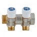 Коллектор Stout (SMB 6851 341202) 3/4 ВР(г) х 2 выхода 1/2 НР(ш) х 3/4 НР(ш) регулируeмый