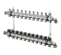 Коллекторная группа Oventrop SF на 11 контуров, для отопления со встроенными регулирующими вставками Multidi (1404561)