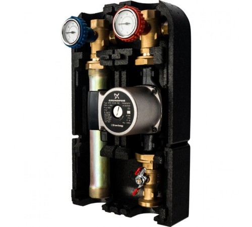 Насосная группа с прямым контуром 1" с насосом Grundfos UPSO 25-65 180 в теплоизоляции Stout Насосная группа с прямым контуром 1" с насосом Grundfos UPSO 25-65 180 в теплоизоляции Stout