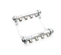 Коллекторная группа REHAU HLV на 6 выходов (РЕХАУ - 11102081001)1"x3/4"ЕК из нержавеющей стали