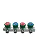 Коллектор FAR 3824 3412TP распределительный 3/4" (ВР-НР) с 4 отводами 1/2" НР, плоское уплотнение (ФАР)