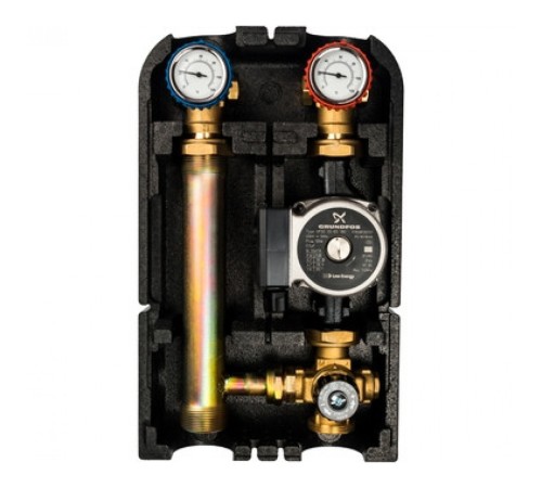 Насосная группа со смесителем 1" с насосом Grundfos UPSO 25-65 180 Stout Насосная группа со смесителем 1" с насосом Grundfos UPSO 25-65 180 Stout