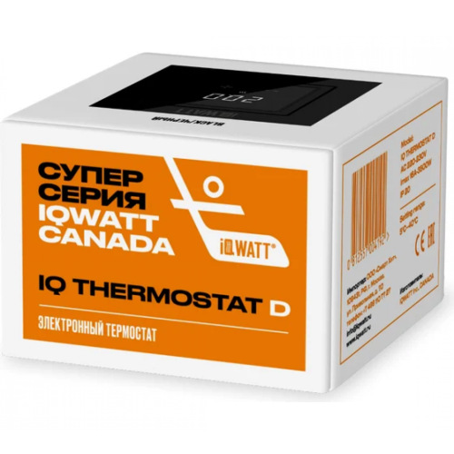 Электронный термостат IQ THERMOSTAT D черный матовый