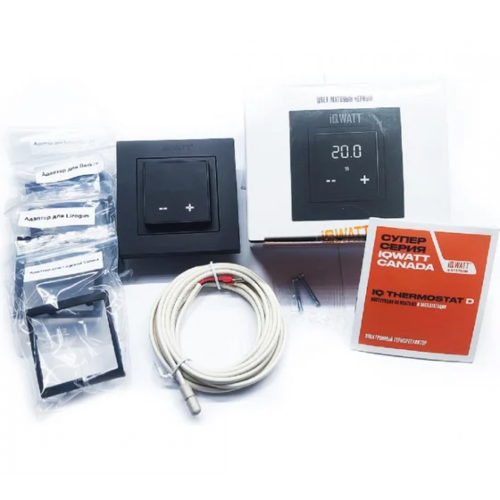 Электронный термостат IQ THERMOSTAT D черный матовый