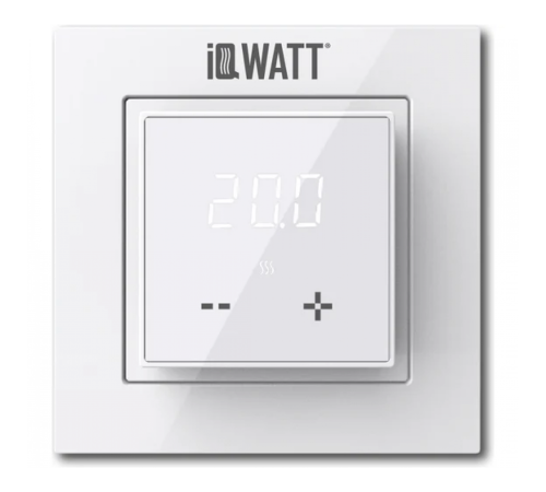 Электронный термостат IQ THERMOSTAT D белый матовый Электронный термостат IQ THERMOSTAT D белый матовый