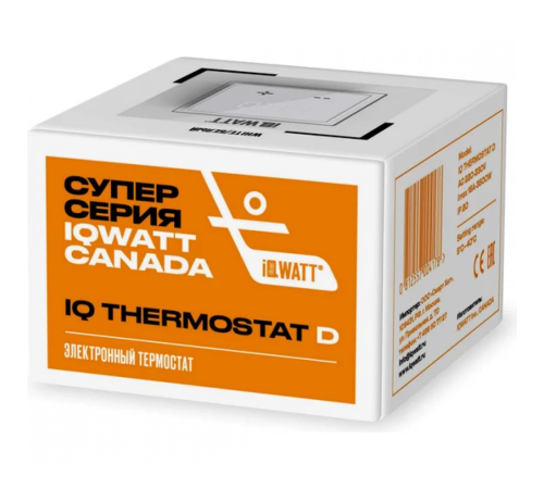 Электронный термостат IQ THERMOSTAT D белый матовый Электронный термостат IQ THERMOSTAT D белый матовый