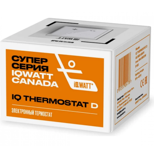 Электронный термостат IQ THERMOSTAT D белый матовый