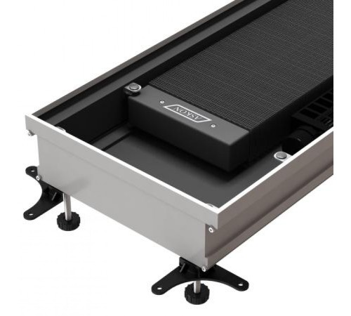 Конвектор внутрипольный Askon (с вентилятором) КВП-В 130/400/4800 (решетка входит в комплект)