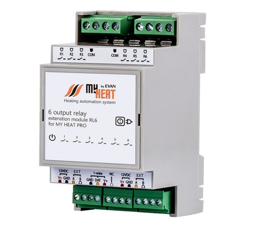 Релейный блок расширения MyHeat RL6 (6291 МайХит) Релейный блок расширения MyHeat RL6 (6291 МайХит)