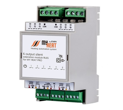 Симисторный блок расширения MyHeat RL6S (6292 МайХит) Симисторный блок расширения MyHeat RL6S (6292 МайХит)