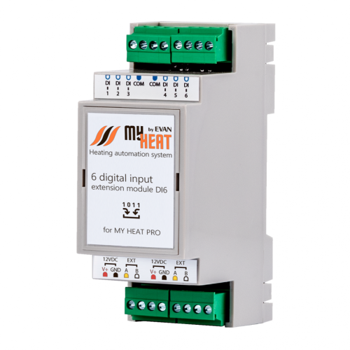 Дискретный блок расширения MyHeat DI6 (6298 МайХеат)