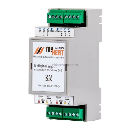 Дискретный блок расширения MyHeat DI6 (6298 МайХеат)
