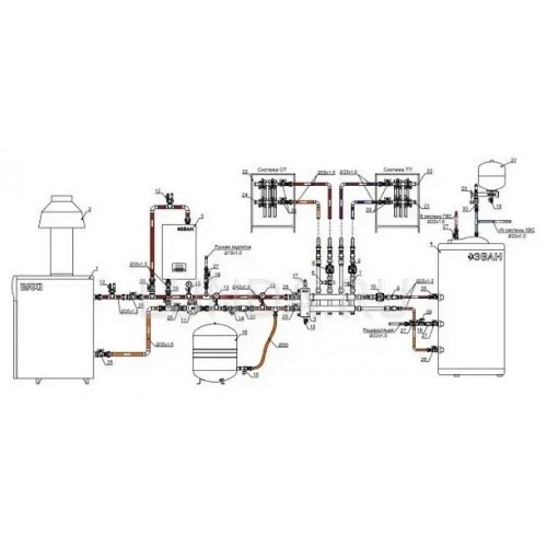 Котел газовый напольный Baxi SLIM 1.490 iN 7E (WSB43149347- Бакси)