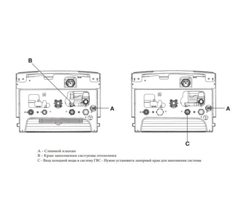 Котел газовый настенный Baxi ECO Four 1.24 (CSE46124354- Бакси)
