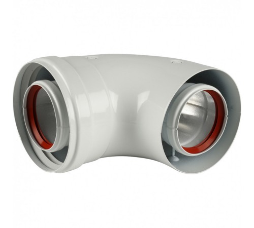 Коаксиальный отвод DN 60/100 90° Baxi (KHG71410141- Бакси) Коаксиальный отвод DN 60/100 90° Baxi (KHG71410141- Бакси)