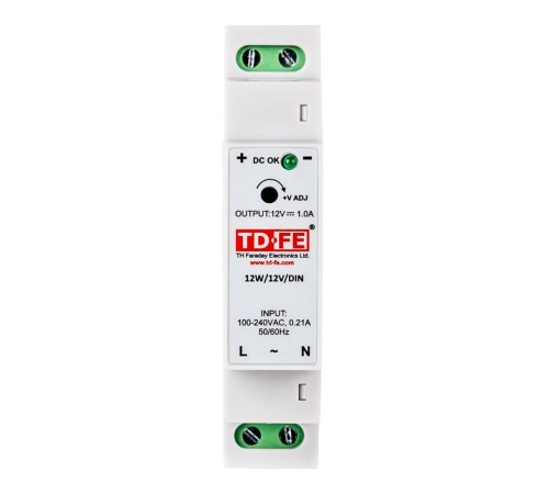 Блок питания FARADAY 12W/12V/DIN MyHeat (6310 МайХеат) Блок питания FARADAY 12W/12V/DIN MyHeat (6310 МайХеат)